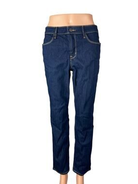 Old Navy Women's Dark Blue High Rise Slim Wow Straight Denim Jeans Pants Size 6